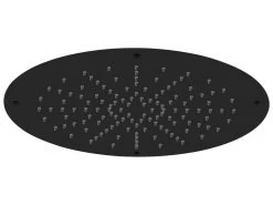 Soffione Doccia Spa Ø36 Cm Acciaio Inox Nero Opaco