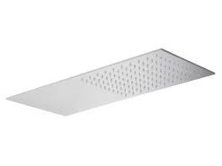 Soffione Doccia Spa 50x22 Cm Acciaio Inox Getto Pioggia Cromo