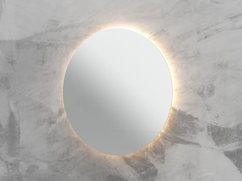 Specchiera Bagno Vanity Retroilluminata Ø80 Con Specchio A Filo Lucido Led 3 Specchiera Bagno Vanity Retroilluminata Ø80 Con Specchio A Filo Lucido Led