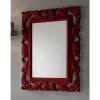 Specchio Bagno Barocco 94X75 Bordeaux -Arredamento Per La Casa specchiera bordeaux