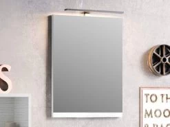 Specchio Bagno Smart 49X61,5 Altezza 2 Larice Bianco