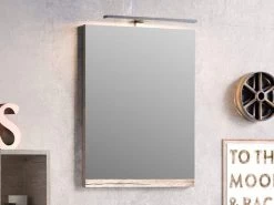 Specchio Bagno Smart 49X61,5 Altezza 2 Natural Oak