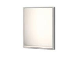 Specchio Bagno Con Luce Led Classic 90x73 Cm Grigio Nuvola