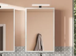 Specchio Bagno Qubo Contenitore 50x85 P14 Verticale Bianco Matrix