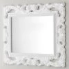 Specchio Bagno Barocco 94X75 Bianco -Arredamento Per La Casa specchio barocco bianco