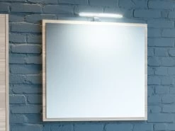 Specchio Bagno Smile Cm. 74X66 Larice Avana