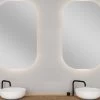 Specchio Bagno Vanity 100x60 Cm Ovale A Led Retroilluminato -Arredamento Per La Casa specchio vanity ovale