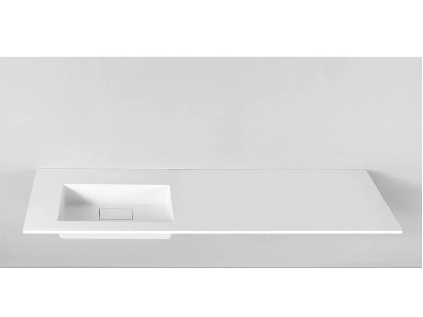 Lavabo Da Appoggio Unitop Hide 190,5X51,5 Sinistro In Resina Lucido Bianco 3 Lavabo Da Appoggio Unitop Hide 190,5X51,5 Sinistro In Resina Lucido Bianco