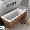 Vasca Idromassaggio Jacuzzi® Silk 170x70 Destra Con 8 Bocchette E Finitura Effetto Legno Dark Oak -Arredamento Per La Casa vasca destra silk dark oak