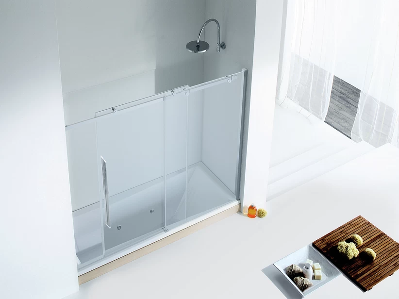 Parete Vasca Velo 170Xh150 1 Anta Scorrevole Cristallo Trasparente 8 Mm Profilo Cromo 3 Parete Vasca Velo 170Xh150 1 Anta Scorrevole Cristallo Trasparente 8 Mm Profilo Cromo