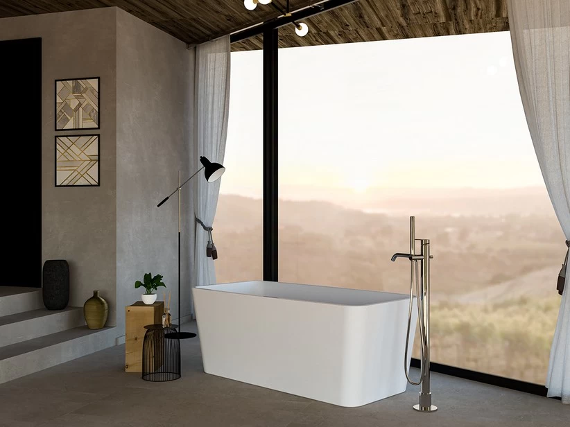 Vasca Freestanding Zante 149x74 Acrilico Bianco Lucido 3 Vasca Freestanding Zante 149x74 Acrilico Bianco Lucido